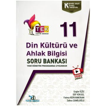 11.Sınıf Tek Serisi Video Çözümlü Din Kültürü ve Ahlak Bilgisi Soru Bankası Yayın Denizi Yayınları