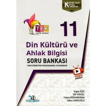 11.Sınıf Tek Serisi Video Çözümlü Din Kültürü ve Ahlak Bilgisi Soru Bankası Yayın Denizi Yayınları