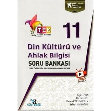11.Sınıf Tek Serisi Video Çözümlü Din Kültürü ve Ahlak Bilgisi Soru Bankası Yayın Denizi Yayınları