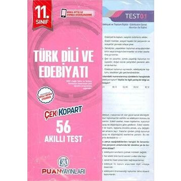 11. Sınıf Türk Dili Ve Edebiyatı Akıllı-Test Puan Yayınları