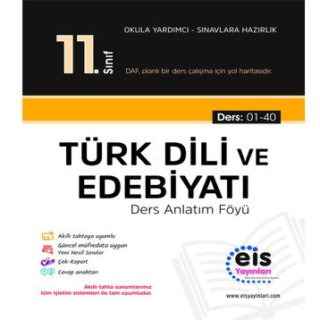 11. Sınıf Türk Dili Ve Edebiyatı Ders Anlatım Föyleri-Eis Yayınları