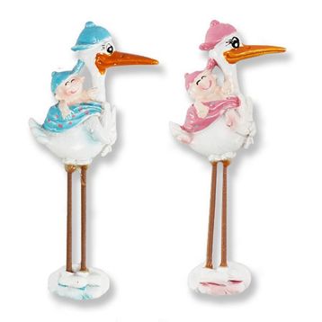12 Adet Çöp Bacaklı Leylek Bebek Biblo