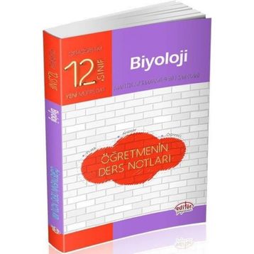 12. Sınıf Biyoloji Öğretmenin Ders Notları Editör Yayınları