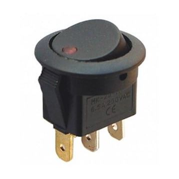 12 Volt Işıklı on-off 3 Pin Anahtar