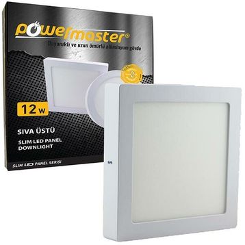 12 Watt Sıva Üstü Panel Kare Led