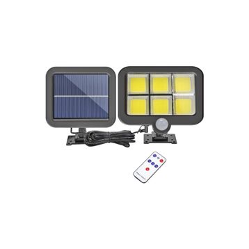 120 Cob Led Solar Panel Güneş Enerjili Bahçe 3 Mod Duvar Lambası
