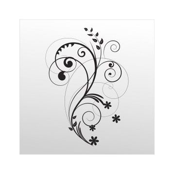 130 cm Çiçek Desen Folyo Sticker