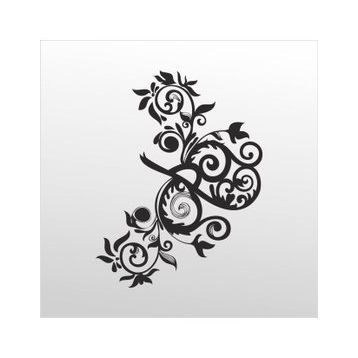 130 cm Çiçek Deseni Folyo Sticker