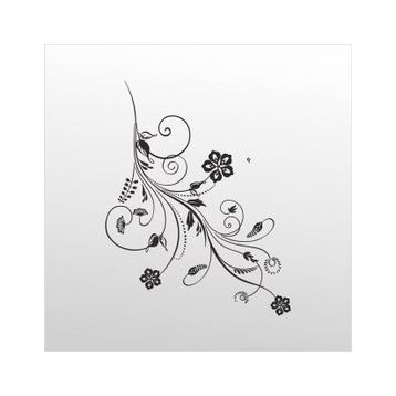 130 cm Çiçek Deseni Folyo Sticker