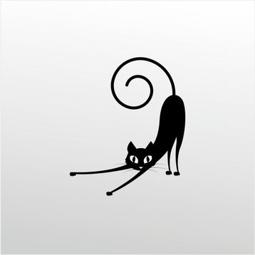 130 cm Kedi Folyo Sticker