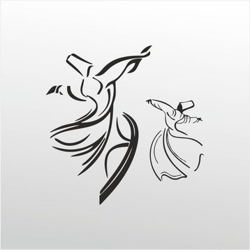130 cm Mevlana Folyo Sticker