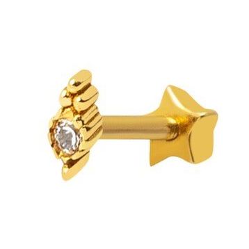 14 Ayar Altın Tragus Piercing Küpe