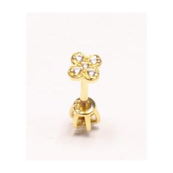 14 Ayar Altın Tragus Piercing Küpe
