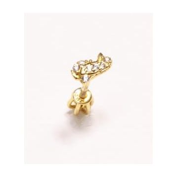 14 Ayar Altın Tragus Piercing Küpe
