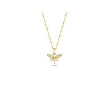 14 Ayar Altın Yusufçuk Kolye 1.8 gr