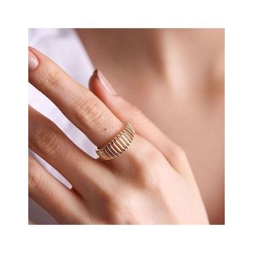 14k Altın Modern Yüzük