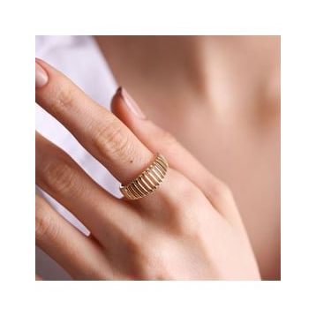 14k Altın Modern Yüzük
