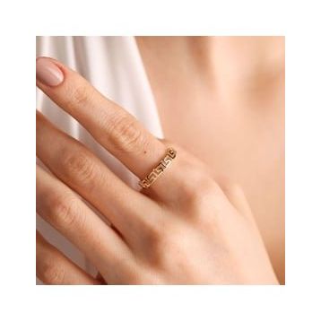 14k Vintage Altın Grek Yüzük
