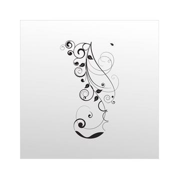 160 cm Çiçek Deseni Folyo Sticker