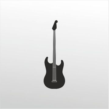 160 cm Elektro Gitar Folyo Sticker