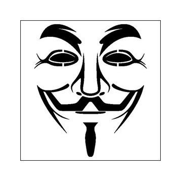 160 cm Maske Folyo Sticker