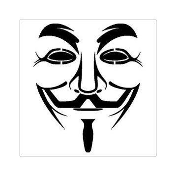 160 cm Maske Folyo Sticker