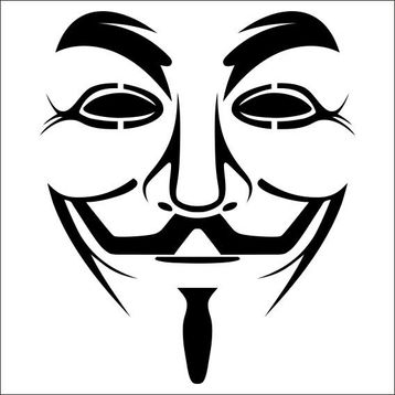 160 cm Maske Folyo Sticker