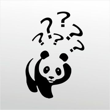 160 cm Panda Folyo Sticker