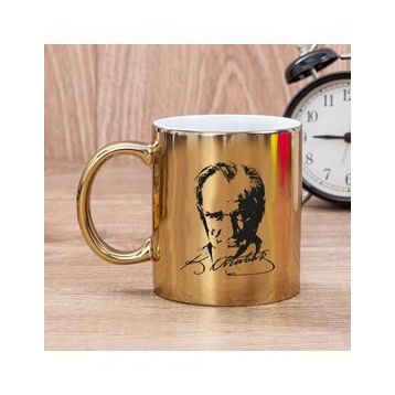 1881 193x Atatürk Mustafa Kemal Atatürk Baskılı Porselen Kupa Bardak