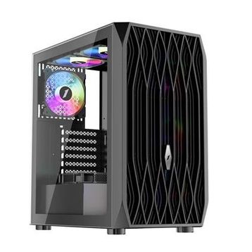 1stplayer Ariya AY7 Siyah 650W 80+ ARGB 4x12 cm Fan Temperli Cam Mesh USB 3.0 ATX Bilgisayar Kasası