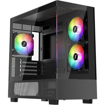 1stplayer Miku Mi5 750W 80+ Atx 3.1 Silver Argb 6x12 cm Fan Temperli Cam USB 3.0 Siyah M-Atx Kasa