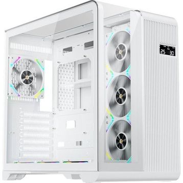 1stplayer RT7 Digital 850W 80+ Gold Full Modüler 4x12 cm ARGB 3 Taraflı Temperli Cam USB 3.0 Type-C Beyaz Atx Kasa
