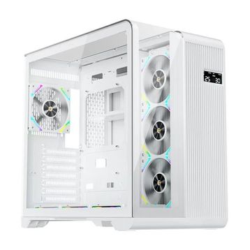 1stplayer RT7 Digital 850W 80+ Gold Full Modüler 4x12 cm ARGB 3 Taraflı Temperli Cam USB 3.0 Type-C Beyaz Atx Kasa