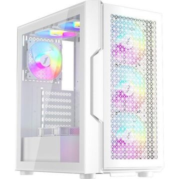 1stplayer Trilobite T7 Beyaz 650W 80+ Argb 4x12 cm Fan Temperli Cam Mesh USB 3.0 Atx Kasa