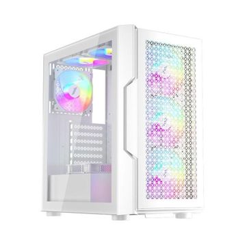 1stplayer Trilobite T7 Beyaz 650W 80+ Argb 4x12 cm Fan Temperli Cam Mesh USB 3.0 Atx Kasa