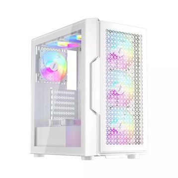 1stplayer Trilobite T7 Beyaz 650W 80+ Argb 4x12 cm Fan Temperli Cam Mesh USB 3.0 Atx Kasa