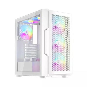 1stplayer Trilobite T7 Beyaz 650W 80+ Argb 4x12 cm Fan Temperli Cam Mesh USB 3.0 Atx Kasa
