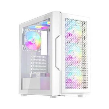 1stplayer Trilobite T7 Beyaz 650W 80+ Argb 4x12 cm Fan Temperli Cam Mesh USB 3.0 Atx Kasa