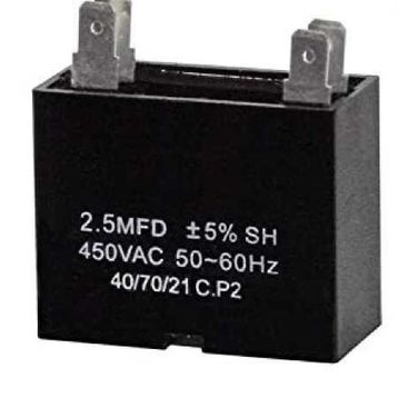 2.5 MF 450V Kablolu AC Filtre Kare Kondansatör