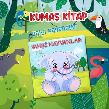 2 Kitap Tox Çiftlik Hayvanlar ve Vahşi Hayvanlar Kumaş Sessiz Kitap T058 T111 - Bez Kitap Eğitici Oyuncak Yumuşak ve Hışırtılı