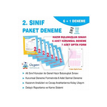 2. Sınıf 7'li Deneme + Optik Form Üçgen Yayıncılık