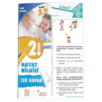 2. Sınıf Hayat Bilgisi Çek Kopar Yaprak Test-Benim Hocam & Eğitim Dünyası