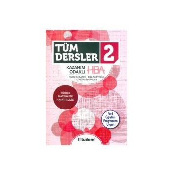2.Sınıf HBA Tüm Dersler Konu Anlatımlı Soru Bankası Tudem Yayınları