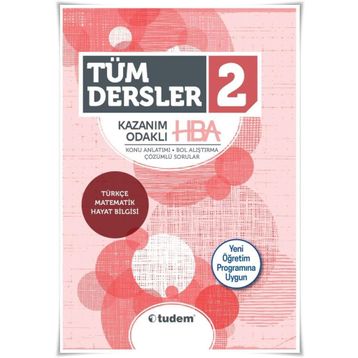 2.Sınıf HBA Tüm Dersler Konu Anlatımlı Soru Bankası Tudem Yayınları