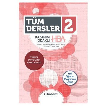 2.Sınıf Tüm Dersler Kazanım Odaklı HBA Konu Anlatımlı Tudem Yayınları