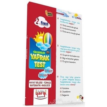 2. Sınıf Tüm Dersler Yaprak Test - Celal Akbaş