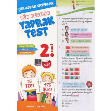 2. Sınıf Tüm Dersler Yaprak Test - Celal Akbaş