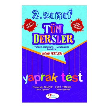 2. Sınıf Tüm Dersler Yaprak Test Tanışır Yayınları