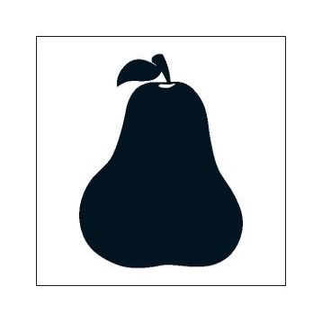 20 cm Armut Folyo Sticker