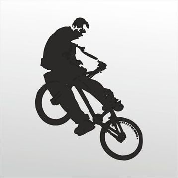 20 cm Bisiklet Folyo Sticker
